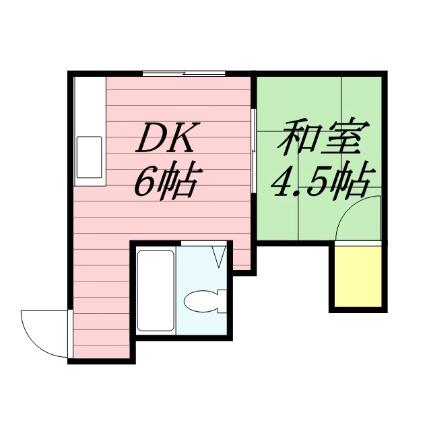 北海道札幌市豊平区平岸二条３丁目(賃貸アパート1DK・2階・21.94㎡)の写真 その2