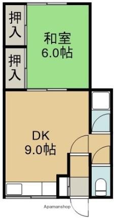 コーポ萩（コーポハギ） 11｜北海道函館市宝来町(賃貸アパート1DK・2階・33.94㎡)の写真 その2