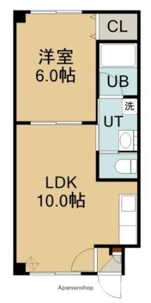 ピュアパレス的場III 501｜北海道函館市的場町(賃貸マンション1LDK・5階・35.64㎡)の写真 その2