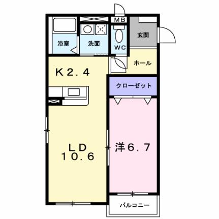 Ｃａｓａ　ｔｏｋｉｔｏｕ 203｜北海道函館市時任町(賃貸マンション1LDK・2階・46.75㎡)の写真 その2