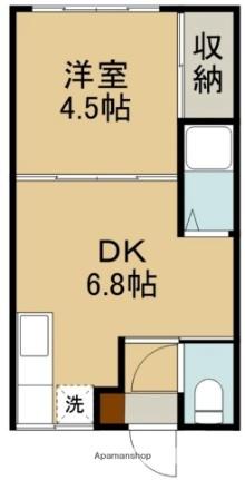 タクタクハイツ 203｜北海道函館市中道２丁目(賃貸マンション1DK・2階・24.29㎡)の写真 その2