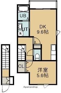 プランタン 202｜北海道函館市昭和町(賃貸アパート1DK・2階・40.70㎡)の写真 その2