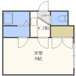 アン・ブローシア平岸 303｜北海道札幌市豊平区平岸四条６丁目(賃貸マンション1K・3階・22.28㎡)の写真 その2