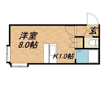 ラピス澄川 101｜北海道札幌市南区澄川四条４丁目(賃貸アパート1R・2階・18.63㎡)の写真 その2