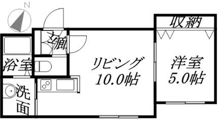 レジナス澄川 405｜北海道札幌市南区澄川四条２丁目(賃貸マンション1LDK・4階・35.16㎡)の写真 その2