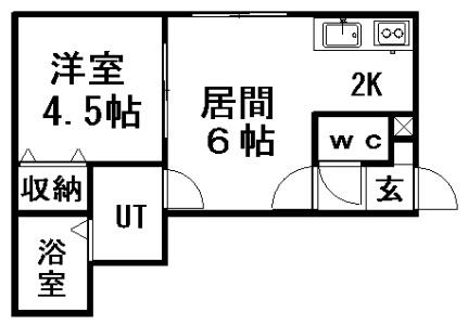 ルチェーレ 106｜北海道札幌市豊平区西岡四条１丁目(賃貸アパート1LDK・1階・28.60㎡)の写真 その2