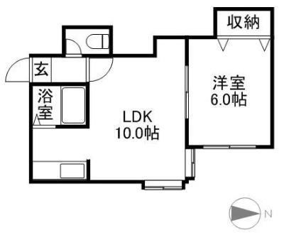 ラ・ネクステージ 203｜北海道札幌市豊平区平岸四条６丁目(賃貸アパート1LDK・3階・31.00㎡)の写真 その2