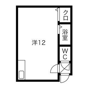 ドリームハウスII 101｜北海道札幌市豊平区月寒西二条１０丁目(賃貸アパート1R・2階・28.00㎡)の写真 その2