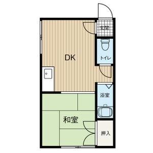 コーポ八大 003｜北海道札幌市豊平区月寒東二条６丁目(賃貸アパート1DK・2階・22.32㎡)の写真 その2