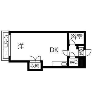 アーバンハイツ平岸 212｜北海道札幌市豊平区平岸二条２丁目(賃貸マンション1DK・2階・28.55㎡)の写真 その2