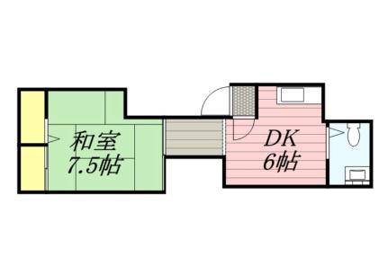 北海道札幌市豊平区平岸二条３丁目(賃貸アパート1DK・2階・26.89㎡)の写真 その2
