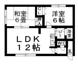 札幌市営東西線 新さっぽろ駅 バス15分 西の里学校通下車 徒歩5分