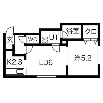 コロアール 106｜北海道札幌市豊平区月寒東一条７丁目(賃貸アパート1LDK・2階・32.80㎡)の写真 その2