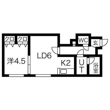 ＬＥＥ　ＴＯＷＮ　Ｊ 101｜北海道札幌市白石区本通１９丁目南(賃貸アパート1LDK・1階・35.20㎡)の写真 その2