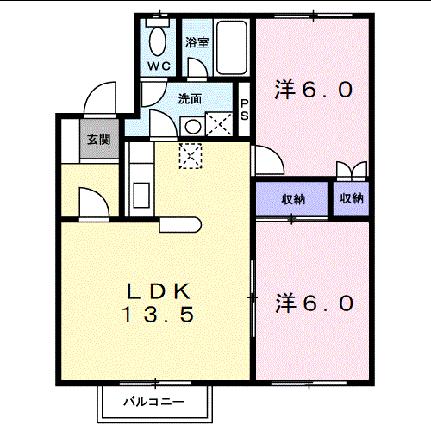 インターコート 101｜北海道札幌市白石区菊水元町六条１丁目(賃貸アパート2LDK・1階・55.48㎡)の写真 その2