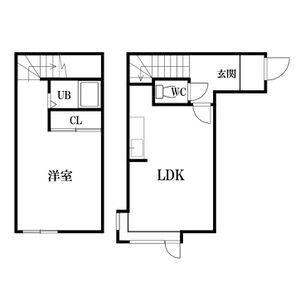 クリスタルコート羊ケ丘 106｜北海道札幌市清田区清田二条１丁目(賃貸アパート1LDK・1階・35.70㎡)の写真 その2