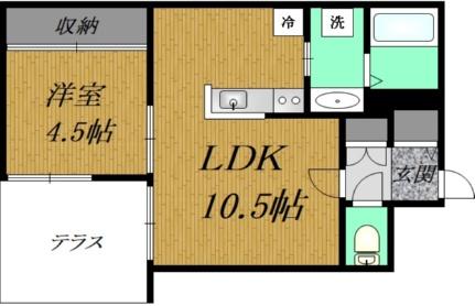 ステラ月寒 105 ｜ 北海道札幌市豊平区月寒東二条５丁目（賃貸マンション1LDK・1階・35.33㎡） その2