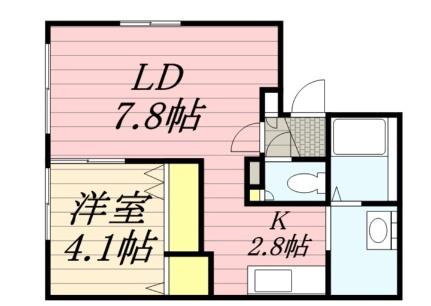 北海道札幌市豊平区平岸一条９丁目(賃貸アパート1LDK・1階・30.00㎡)の写真 その2