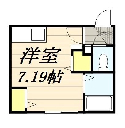 シャトーギャルソン 0201｜北海道札幌市豊平区平岸八条１３丁目(賃貸マンション1R・2階・19.20㎡)の写真 その2