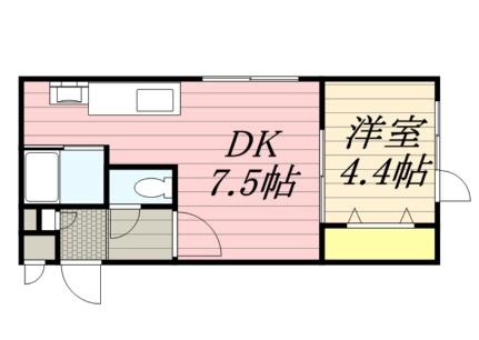 北海道札幌市豊平区平岸三条１２丁目(賃貸マンション1DK・4階・29.05㎡)の写真 その2