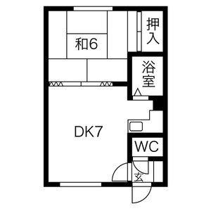 栄マンション 10｜北海道札幌市豊平区中の島二条５丁目(賃貸アパート1DK・2階・28.76㎡)の写真 その2