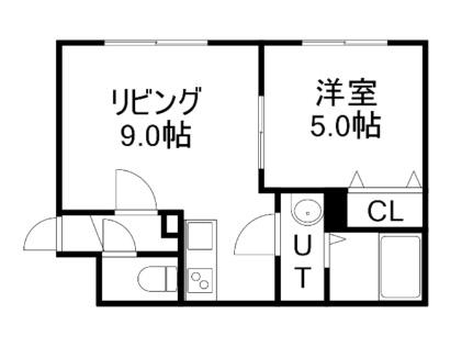 プルメリア栄通 103｜北海道札幌市白石区栄通１５丁目(賃貸マンション1LDK・1階・31.43㎡)の写真 その2