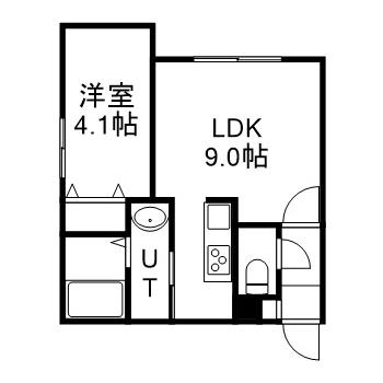 カーザフェリス平岸 302｜北海道札幌市豊平区平岸四条９丁目(賃貸マンション1DK・3階・29.88㎡)の写真 その2