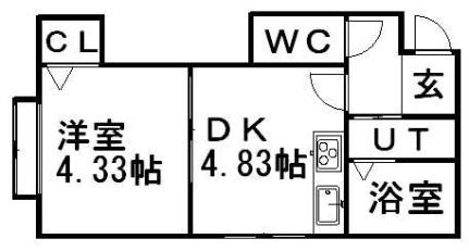 ウィンディー白石 105｜北海道札幌市白石区東札幌六条５丁目(賃貸アパート1DK・2階・21.98㎡)の写真 その2