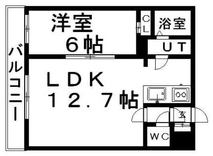 マリア 101｜北海道札幌市白石区東札幌六条６丁目(賃貸マンション1LDK・1階・40.92㎡)の写真 その2