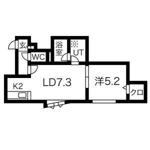 ＮＯＯＮ豊平（旧　シャインプレイス豊平） 102｜北海道札幌市豊平区豊平一条７丁目(賃貸アパート1LDK・2階・34.02㎡)の写真 その2