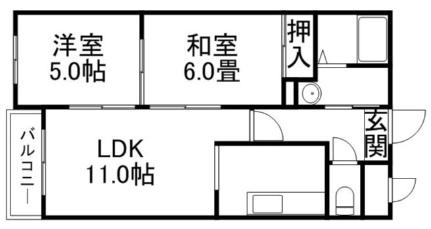 パストラル平岸 305｜北海道札幌市豊平区平岸三条１２丁目(賃貸マンション2LDK・3階・48.67㎡)の写真 その2