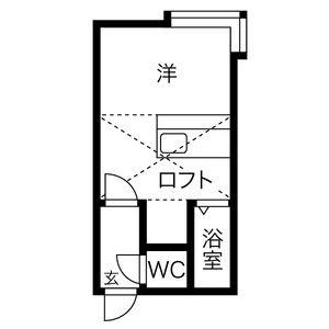 ストラーダ中の島 202｜北海道札幌市豊平区中の島一条４丁目(賃貸アパート1R・3階・19.12㎡)の写真 その2