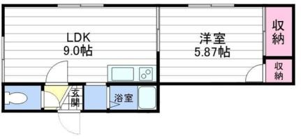 白石ガーデンヒルズ 103｜北海道札幌市白石区平和通９丁目北(賃貸アパート1DK・2階・29.16㎡)の写真 その2