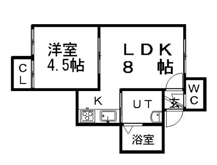 エヴァンス・コート 203 ｜ 北海道札幌市中央区北五条西１９丁目（賃貸アパート1LDK・3階・27.80㎡） その2