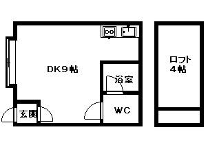 カサ・デ・フェリーチェ 102｜北海道札幌市西区二十四軒四条７丁目(賃貸アパート1LDK・1階・27.72㎡)の写真 その2