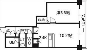 ＰＲＩＭＥ　ＵＲＢＡＮ札幌　ＲＩＶＥＲ　ＦＲＯＮＴ 01508｜北海道札幌市中央区南九条西１丁目(賃貸マンション1LDK・15階・40.29㎡)の写真 その2