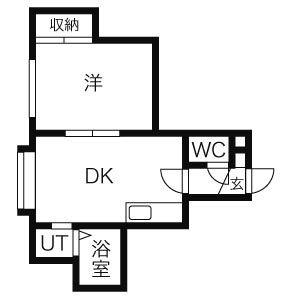 リベラルＳ 202｜北海道札幌市北区麻生町１丁目(賃貸アパート1DK・3階・30.00㎡)の写真 その2