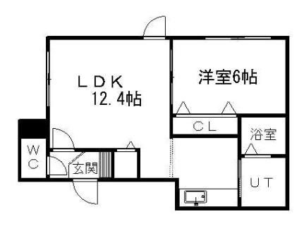 北海道札幌市中央区南十三条西１７丁目(賃貸マンション1LDK・1階・38.81㎡)の写真 その2