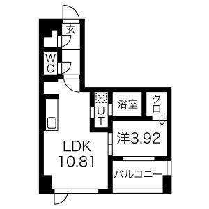 ＭＯＤＥＮＡ　ＳＩＡＮ（モデナシアン） 606｜北海道札幌市中央区南六条西１２丁目(賃貸マンション1LDK・6階・36.73㎡)の写真 その2