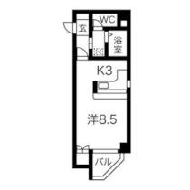 藤井ビル中の島II 0401 ｜ 北海道札幌市豊平区中の島一条２丁目（賃貸マンション1K・4階・28.15㎡） その2