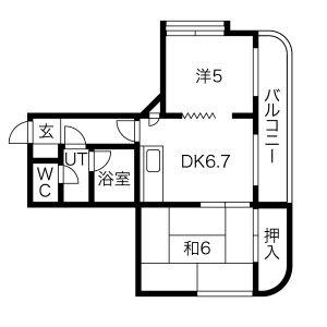 ハイエスト宮の森 301｜北海道札幌市中央区北五条西２９丁目(賃貸マンション2DK・3階・41.26㎡)の写真 その2