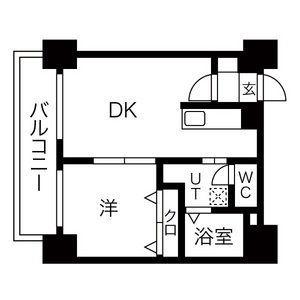 グレイスコート円山北 401｜北海道札幌市中央区北三条西２４丁目(賃貸マンション1DK・4階・29.34㎡)の写真 その2