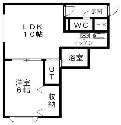 北海道札幌市中央区南二十九条西１０丁目(賃貸アパート1LDK・2階・37.69㎡)の写真 その2