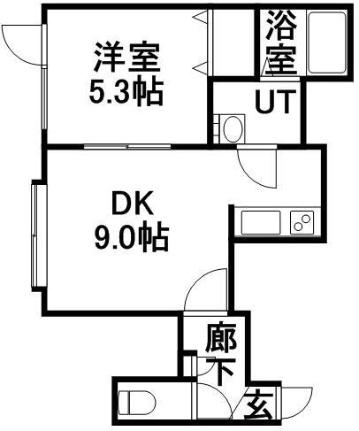 エムアイ・ドリーム 105｜北海道札幌市白石区菊水元町七条４丁目(賃貸アパート1LDK・1階・33.82㎡)の写真 その2