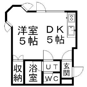 ミモザハウス 206｜北海道札幌市豊平区美園七条５丁目(賃貸アパート1R・3階・24.18㎡)の写真 その2