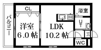 クリステル東札幌 306｜北海道札幌市白石区東札幌二条４丁目(賃貸マンション1LDK・3階・36.90㎡)の写真 その2