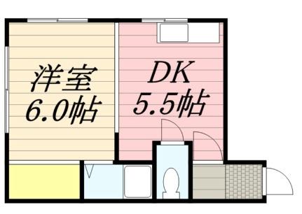 北海道札幌市白石区本通４丁目南(賃貸アパート1DK・2階・24.30㎡)の写真 その2