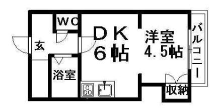 菊水コート 507｜北海道札幌市白石区菊水一条１丁目(賃貸マンション1DK・5階・27.59㎡)の写真 その2