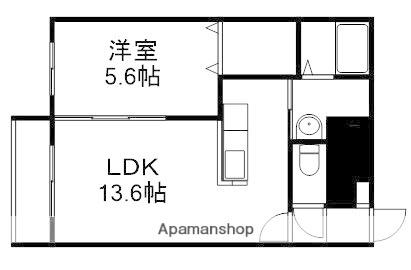 北海道札幌市豊平区平岸三条１２丁目(賃貸マンション1LDK・1階・34.56㎡)の写真 その2