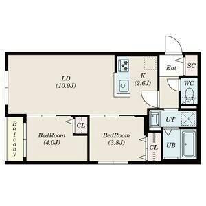 ＳーＲＥＳＩＤＥＮＣＥ南郷Ｓｏｕｔｈ 0301｜北海道札幌市白石区南郷通７丁目南(賃貸マンション2LDK・3階・46.96㎡)の写真 その2